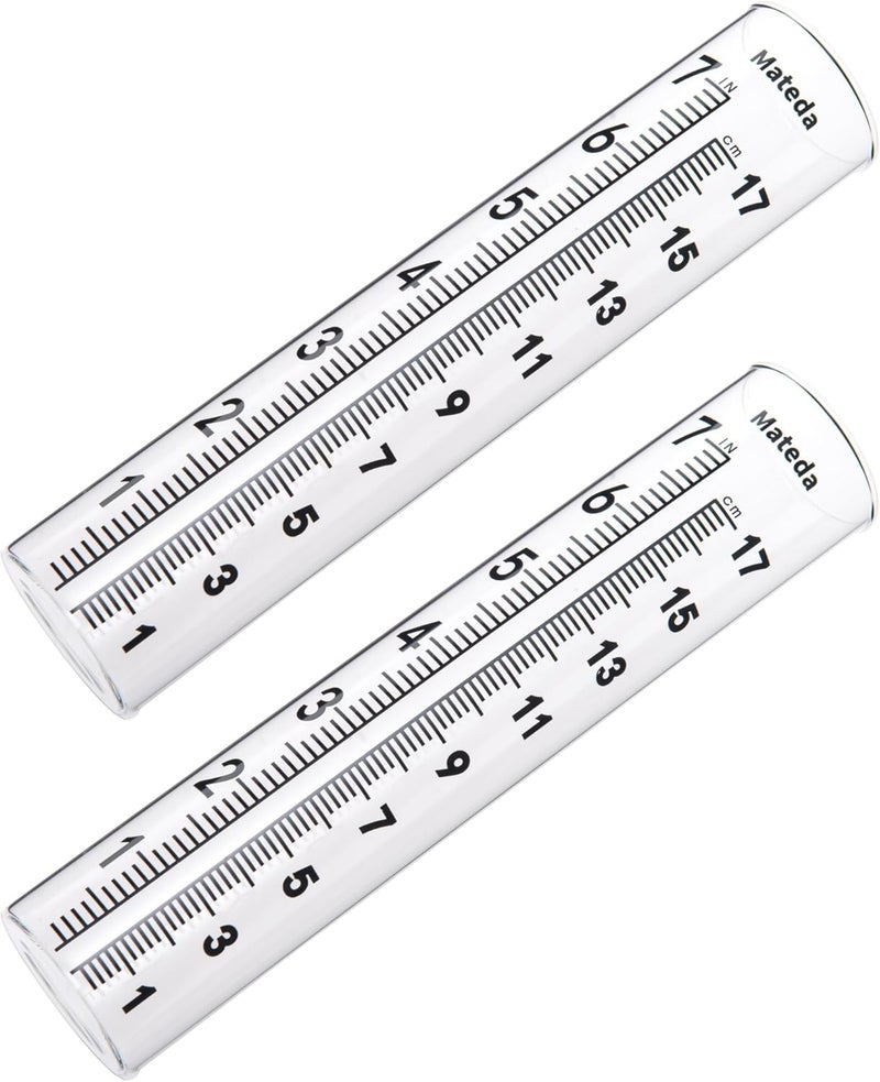 Mateda 7" Capacity Rain Gauge with Stainless Steel Mounting Rack Holder, Post Mount Rain Gauge or Yard Garden Outdoor Home (Style C) - Image 2